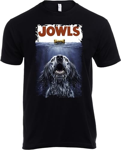 English Setter Blue Belton Jowls Funny Dog Dad T-Shirt - Dog Owner Humor Joke Gift Novelty Tee Shirt for Men - (Men,M)