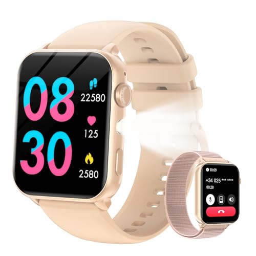 Smartwatch Damen mit 6 Tage Akku Wasserdicht Menstruation Kalorie Schritte