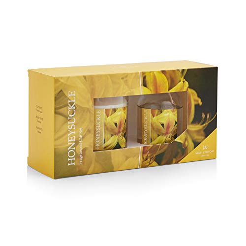Wax Lyrical Candle and Reed Diffuser Gift Set, Honeysuckle, One Size