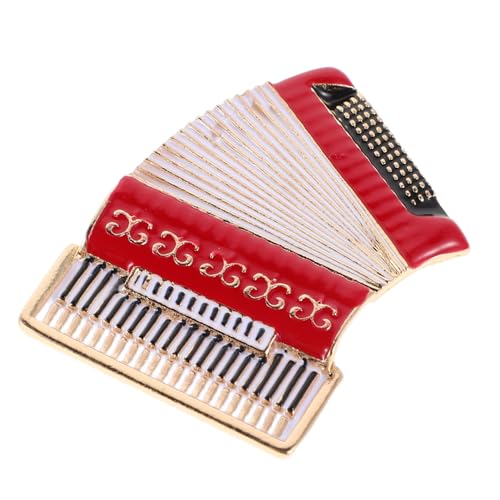 Milisten Accordion Brooch Pin: Music Instrument Brooch Pins For Jackets Hats Jeans Sweater Backpacks Coat Decoration For Women Girls