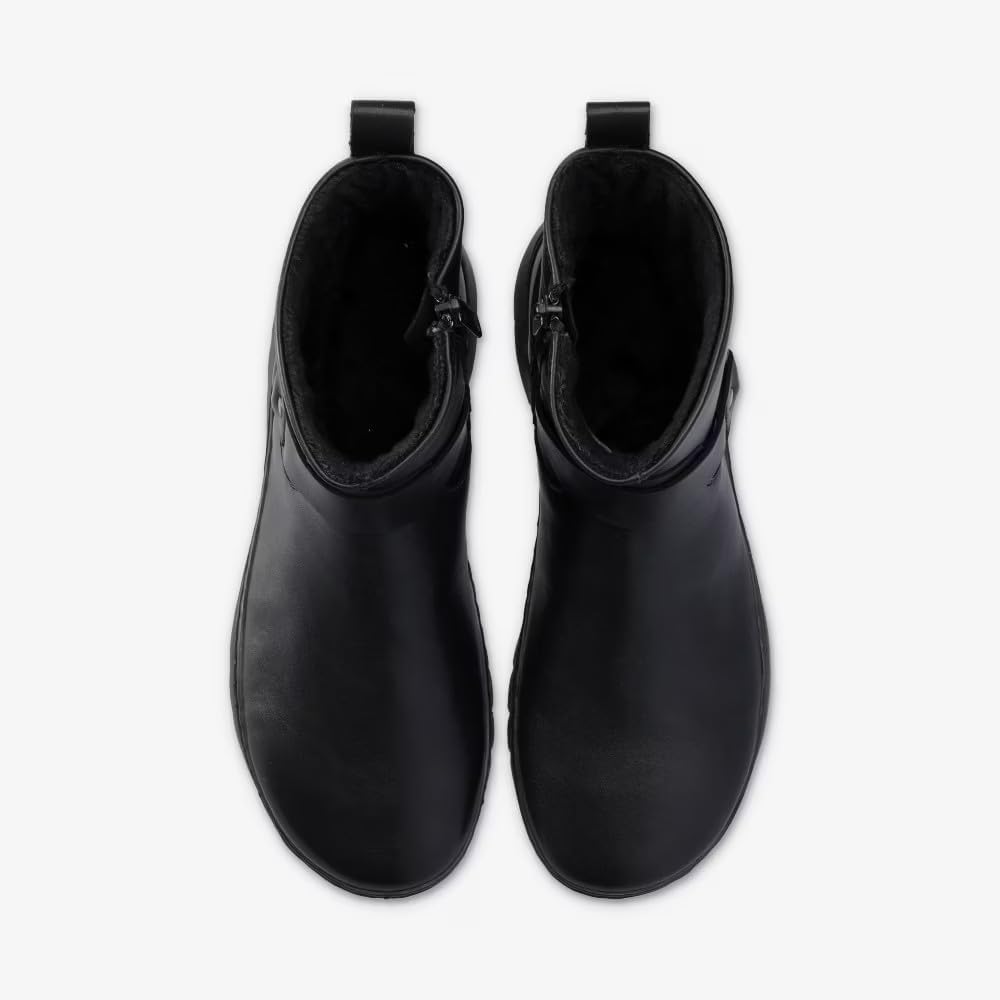 GROUNDIES Phoenix 2.0 Women – Biker-Style Barefoot Boot with Nappa Leather, Straps & Metal Ring, Flexible TrueSense GX2 Anti-Slip Sole