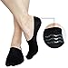 BERING No Show Socks Womens Thin 6 Pairs for Flats Slip On Sneakers Low Ankle Footies Socks, Size 6-9, Black