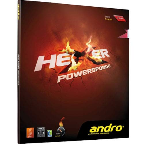 ANDRO Okładzina Hexer Powerspge opcje 1,9 mm, czerwona
