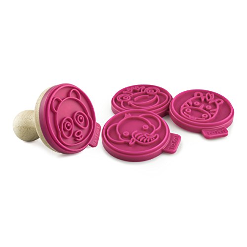 Tefal Bolsita con 4 Sellos de Galletas con diseño Creativo de Animales, de Proflex Pink