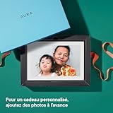 Aura Carver WiFi Digital Picture Frame | The Best Digital Frame for Gifting | Send Photos From Your Phone | Quick, Easy Setup in Aura App | Free Unlimited Storage | Gravel with White Mat - Image 5