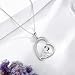 JERWLI Mops Halskette Sterling Silber S925 Schwarzer Mops Anhänger Halskette Schmuck für Frauen Mädchen Mops Geschenke für Mopsliebhaber