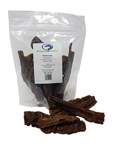 Food4Pets Pferdemagen Hundeleckerli 250g - Leckerli aus 100% Pferd für Hunde, verpackt im wiederverschließbaren Beutel
