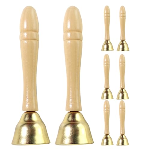 OFFSCH 4 Pares de campanillas de Mano para niños: Instrumento Musical para bebés y niños pequeños - Campana de percusión rítmica Preescolar - Juguete Musical Montessori para el Aprendizaje temprano