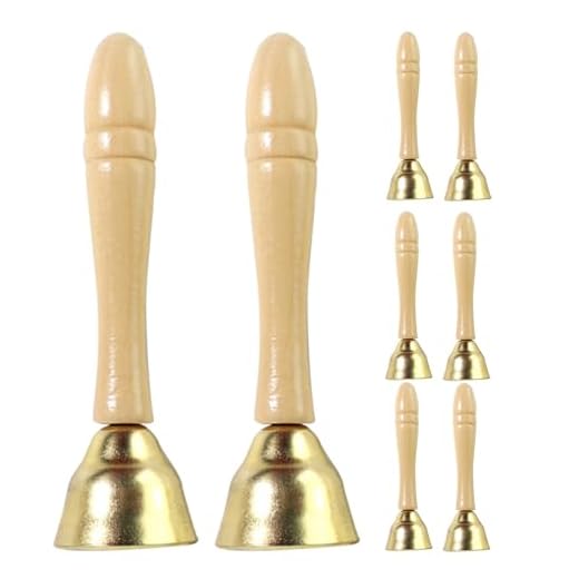 OFFSCH 4 Pares de campanillas de Mano para niños: Instrumento Musical para bebés y niños pequeños - Campana de percusión rítmica Preescolar - Juguete Musical Montessori para el Aprendizaje temprano