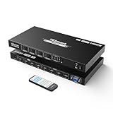 【Mode Quad Multi-Viewer 】Visualisez 4 flux en split-screen (720p@60Hz ou 1080p@60Hz) - parfait pour les traders comparant des données boursières. En plein écran : 4K@30Hz pour les présentations immersives