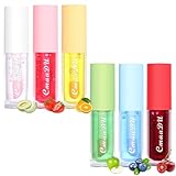 UNIVERSOENLÍNEA.COM Set 6 Labiales Gloss Magicos Hidratante Aroma Lip Essence Oil Brillo Labial Humectante Labios Cambia...