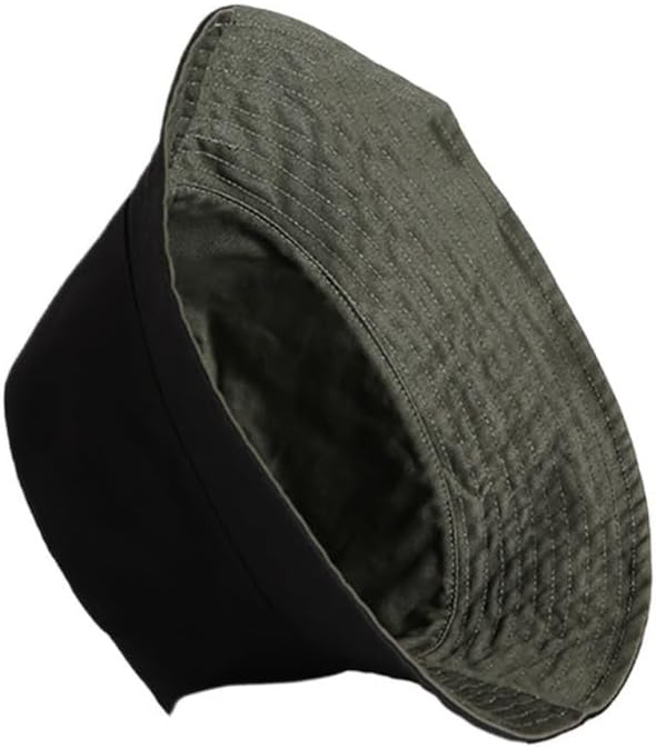 VIDI Sided Bucket Hat for Men Outdoor Fashion Cotton Solid Color Panama Sun Protection Male Street Caps