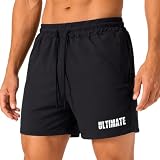 [Manatsulife] ショートパンツ メンズ ジム用 筋トレ ランニングウェア 速乾 通気 ポケット付 三分丈 ハーフパンツ 大人 おしゃれ 夏 DK07 (M, ブラック)
