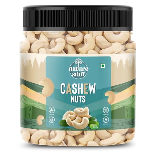 Image of Natural Premium Whole Cashews | Whole Crunchy Cashew | Premium Kaju nuts | Nutritious & Delicious | Gluten Free & Plant based Protein Rich in Protein, Magnesium & Phosphorus, Deluxe Size & Crunchy Nuts (200 Gram)
