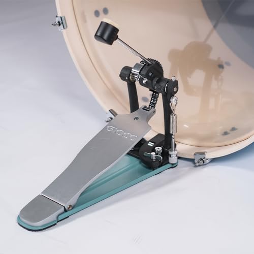 GIOCO Bass Drum Pedal - Double Chain Kick Drum Pedal for Drum Set and Electronic, Single Pedal Hammer, Suitable for Beginner & Pro Drummers, Drum Accessories