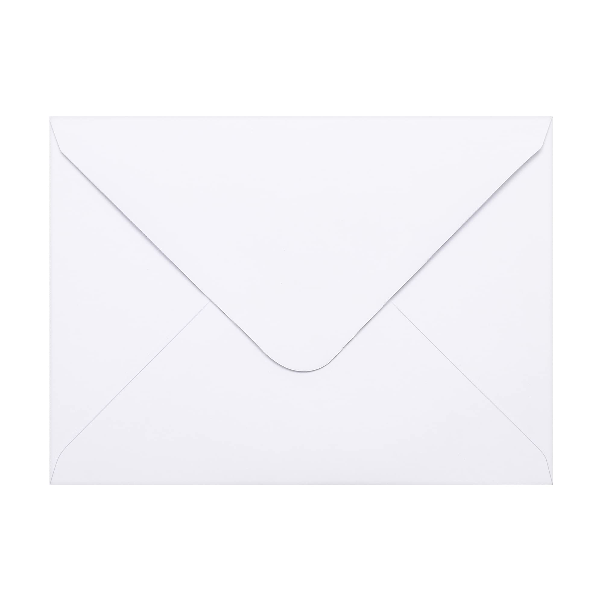 50 paquetes de sobres A7 para invitación, sobres blancos de 5 x 7 pulgadas con solapa en V, ideales para graduación, invitación, baby shower, boda y tarjetas RSVP (blanco)