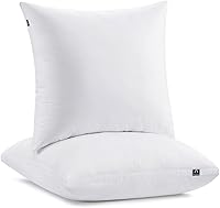Vista 8 de ACCURATEX Juego de 2 almohadas de tamaño estándar, almohada híbrida de espuma viscoelástica triturada [loft ajustable], funda de algodón extraíble