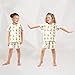 KUEJOP Summer Pajama Sets Capybara Take An Umbrella Pattern Homewear T-shirt and Shorts