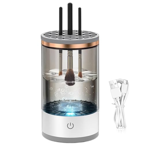 Limpiador De Brochas De Maquillaje Eléctrico,Máquina Limpiadora De Brochas De Maquillaje Automática USB,Limpiador De Brochas De Maquillaje Eléctrico Portátil,Herramienta Limpiadora Brochas Cosméticas
