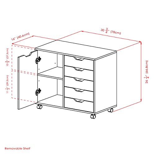 Image of Winsome cabinets Wood Halifax Storage /Organization, Black
