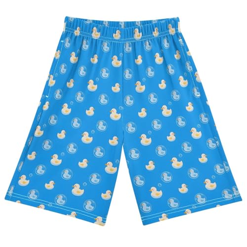 Ducks Pajama Pants Short Sleep Pants Pajama Bottoms Elastic Waist with Pockets 6-14 Years