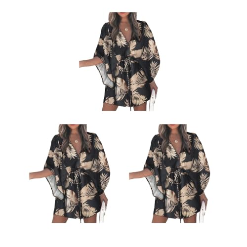 Robe courte d'été légère anti-chaleur à col en V profond pour morphologie S