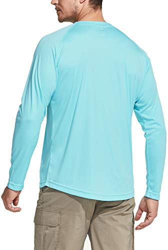 Camisetas masculinas CQR FPS 50+ de manga comprida para uso externo, proteção solar UV, ajuste solto