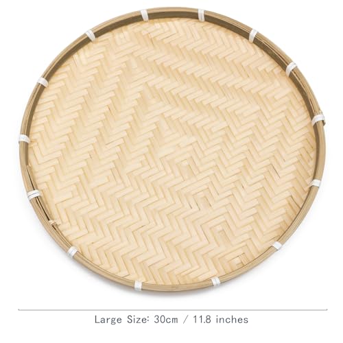 Plateaux tissés en bambou d'exception faits main objet de décoration - 5