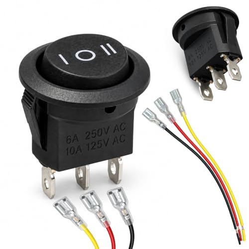 Interruptor Basculante con cable SPDT ON/OFF/ON 3 pin, 1 Unidad