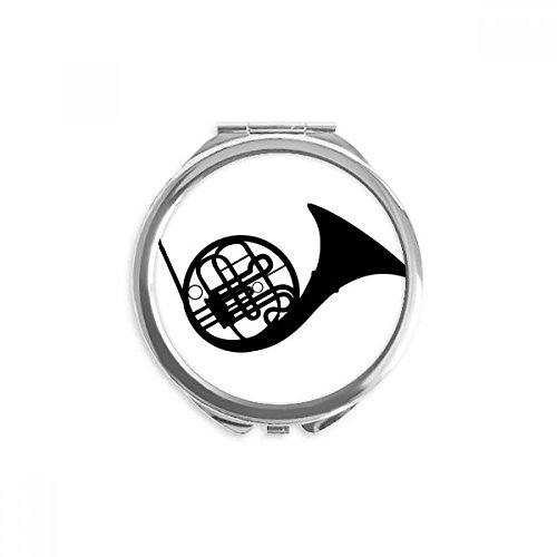 Miroir rond maquillage de poche musique classique, cadeau idéal et élégant
