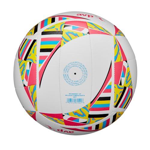 Wilson AVP Movement Volleyball, Weiß/Rosa/Gelb