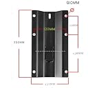 Audiovan Universal Floor Speaker Stands, 81 cm Height, Metal Construction, Black, Powder Coated Finish, 9 kg Load Capacity, Set of 2' (SPS-501) gallery image