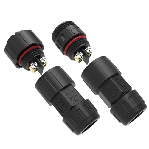 Pidwaok 2�p�b�N M19 �h���R�l�N�^�[ 2-18P ���A�}�E���g PCB IP68 600V 25A PA66 VFD�L���r�l�b�g�p (11�s���͂񂾁A��8mm(6-8))