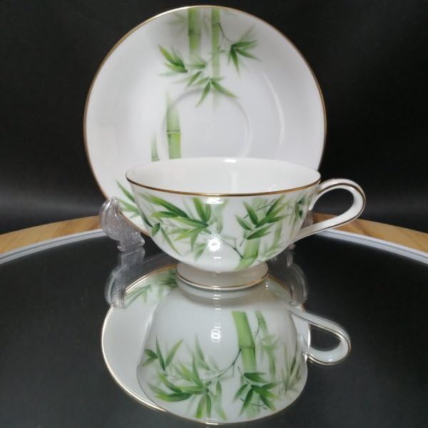 最終値下げ　オールド ノリタケ 竹 　金彩竹図 Amazon.co.jp: 自宅保管 ノリタケ 金彩竹図 カップ＆ソーサー
