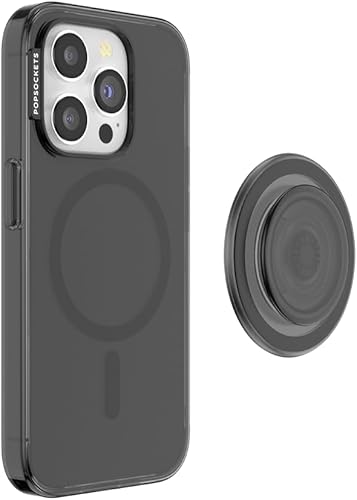 Miniatura 10 de PopSockets Funda para iPhone 15 Pro con agarre redondo para teléfono compatible con MagSafe, funda para iPhone 15 Pro, compatible con carga