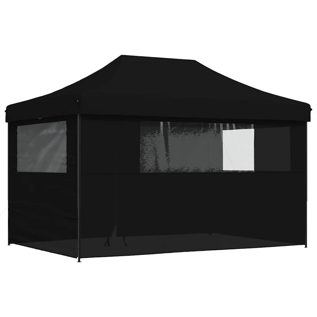 Tienda de campaña plegable con 4 paneles laterales, tejido Oxford con revestimiento de PVC, estructura de acero pulverizado, ventana transparente y entrada con cremallera, ideal