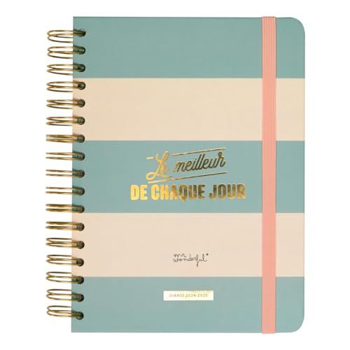 Mr. Wonderful - Agenda Wonder 2024-25 Journalier - Le meilleur de chaque jour - Agenda Scolaire 2024 2025 avec une Organisation Journalière