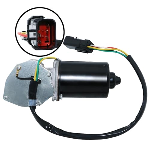 Image of BDELI Front Windshield Wiper Motor Replacement New for Jeep for Wrangler Wiper Motor 1997 1998 1999 2000 2001 2002, 1997-2002 TJ Front Wiper Motor 2.5L 4.0L, 5-Pin Chrysler 4864892 40-442 85-442