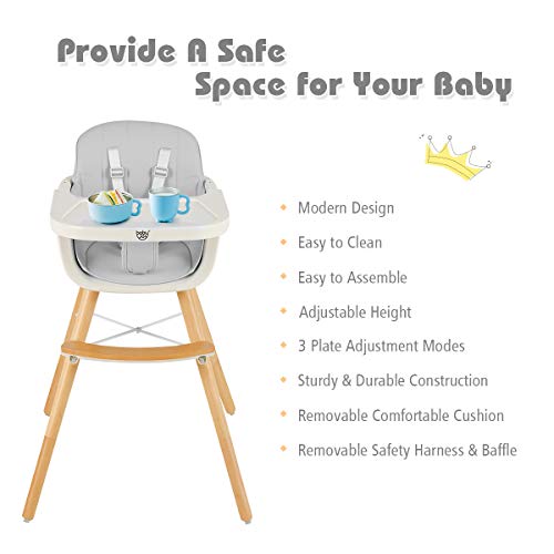 high chair with removable tray