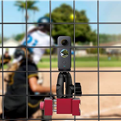 Smartphone Fence Mount- Tennis Camera Fence Mount For Iphone & Android,Mevo Start And More Action Camera,Phone Camera Holder For Tennis & Pickleball Training,Tennis Training Equipment Accessories #TOP4