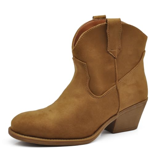 IF Fashion Zapatos de mujer Botas Botas Camperos MP661, 661 Cuero, 38 EU