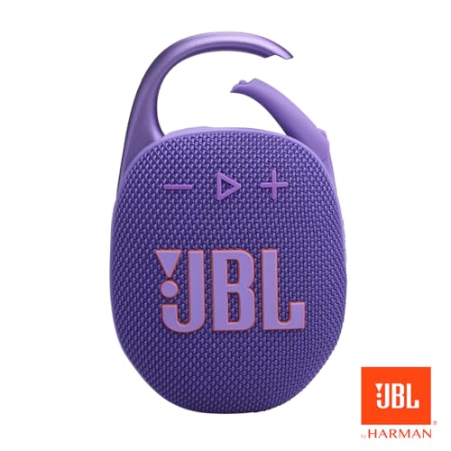 Image of JBL Clip 5 - Ultra-Portable Waterproof Speaker - Purple | Ultra-portable JBL Pro Sound, Redesigned carabiner, Up to 12 hours of playtime plus 3 hours with Playtime Boost