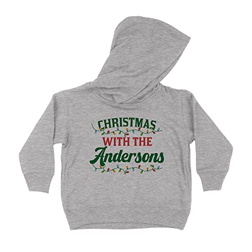 Christmas with The Andersons Kids Hoodie Sweatshirt Toddler 5T Heather Grey
