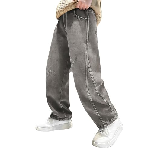 Jean baggy enfant confortable contre les tissus serrés
