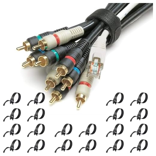 20pcs, 8 x 1/2" Black Cord Organization Straps, Thin Pre-Cut Design, Wire Management for Organizing Home, Office and Data Centers