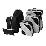 Économie d'espace : la conception de compression peut économiser de l'espace dans votre valise, ce qui les rend plus faciles à emballer, sacs d'emballage de voyage, seaux de voyage pour emballer la compression