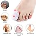 Big Toe Protector, 10PCS Breathable Gel Toe Cap Silicone Toe Cover Sleeves with Holes, Provides Relief from Missing or Ingrown Toenails, Corns, Blisters, Hammer Toes, Reduce Friction
