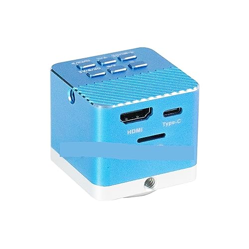 Cámara para microscopio industrial 4K con zoom 130x y luz LED 5