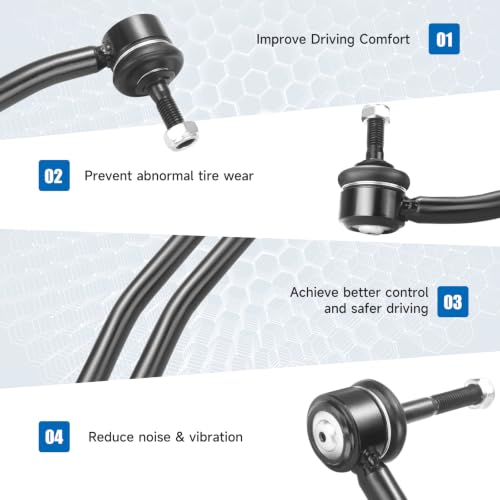 K80273 K80274 Sway Bar Links - Front Stabilizer Bar end Links Compatible with 2000-2005 Ford Excursion F-250 F-350 F-450 F-550 Super Duty 4WD by TCHENPART - Used condition - Image 6