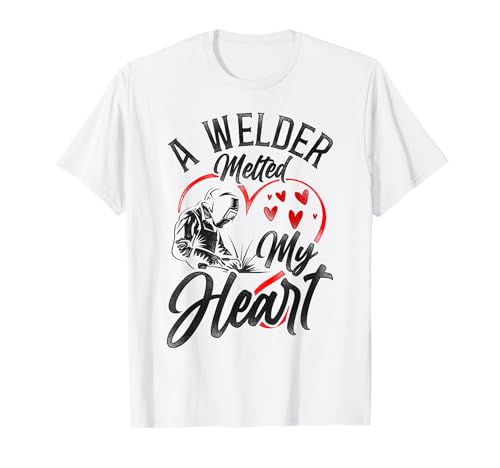 Welder Welding Girlfriend Valentines Day Vintage A Welter T-Shirt